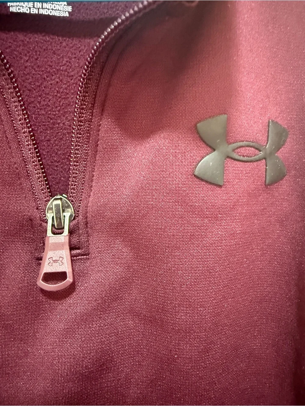 Under Armour Kids' Burgundy Half-Zip Pullover
